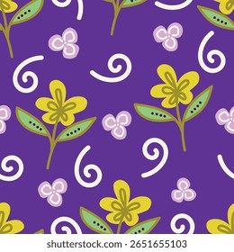 Beau motif floral en petites fleurs abstraites. Petites fleurs colorées. Arrière-plan corail rose. Impression pourrie. Arrière-plan floral harmonieux. Template élégante pour des imprimés de mode. Motif de stock
