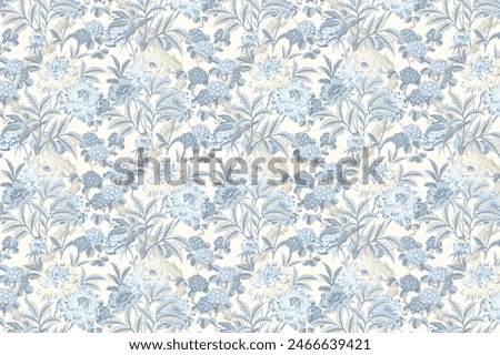 Beautiful floral pattern in small abstract flowers. Small flowers.   background. Ditsy print. Floral seamless background. The elegant the template for fashion prints.