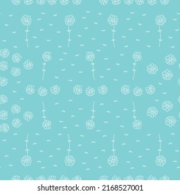 Hermoso patrón floral en pequeñas flores de margarita. Impresión Ditsy. Fondo floral sin fisuras. Plantilla de época para impresiones de moda.