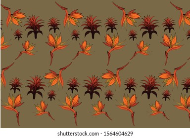Beautiful floral pattern in the small flower. Ditsy print. Vector with in hand drawn style