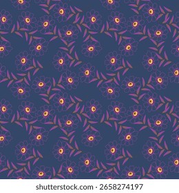 Lindo padrão floral em flores pequenas. Pequenas flores coloridas pastel. Fundo branco. Impressão Liberty. Fundo floral sem emenda. Modelo de moda para impressões de moda. Padrão de estoque.
