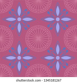 beautiful floral pattern with stylized flowers, leaves and dots. great for packaging paper, wrapping, tile, ceramic, pottery works, textile and other prints 