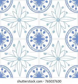 beautiful floral pattern with stylized flowers, leaves and dots. great for packaging paper, wrapping, tile, ceramic, pottery works, textile and other prints 