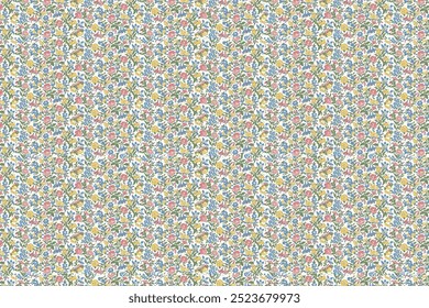 a beautiful floral pattern for textile , all digital print . 