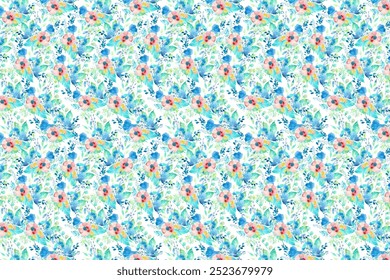 um lindo padrão floral para têxteis, tudo digital print . 