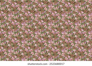 a beautiful floral pattern for textile , all digital print . 
