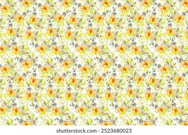 a beautiful floral pattern for textile , all digital print . 
