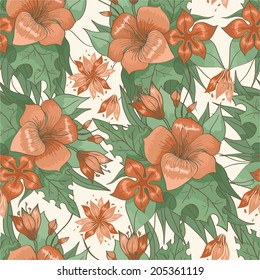 beautiful floral pattern. vector