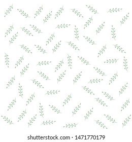 Beautiful floral pattern. Vector elements, branches and flowers.