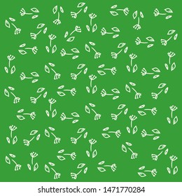 Beautiful floral pattern. Vector elements, branches and flowers.