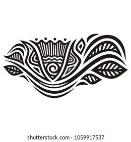 Beautiful floral pattern. Vector illustration
