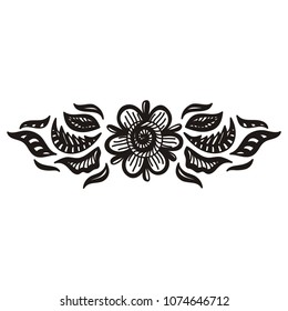 Beautiful floral pattern. Vector illustration