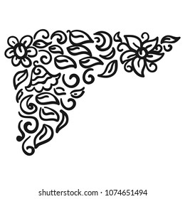 Beautiful floral pattern. Vector illustration