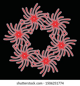 Beautiful floral pattern. Vector illustration