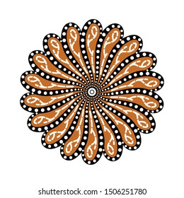 Beautiful floral pattern. Vector illustration
