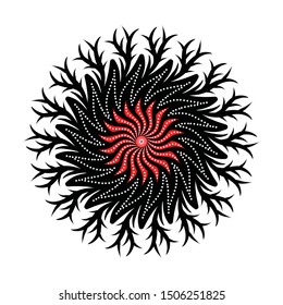 Beautiful floral pattern. Vector illustration