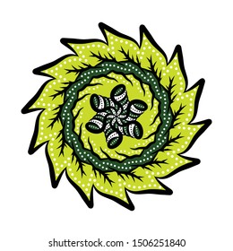 Beautiful floral pattern. Vector illustration