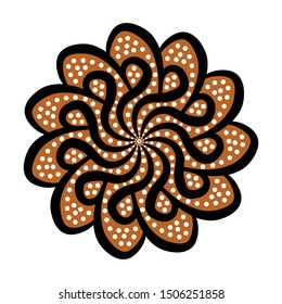 Beautiful floral pattern. Vector illustration