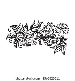 Beautiful floral pattern. Vector illustration