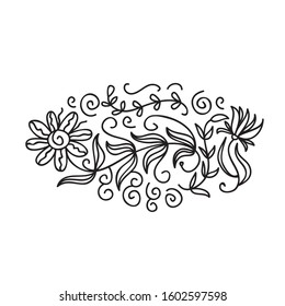 Beautiful floral pattern. Vector illustration