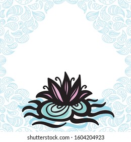 Beautiful floral pattern. Vector illustration