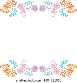 Beautiful floral pattern. Vector illustration