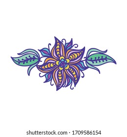 Hermoso patrón floral. Ilustración del vector