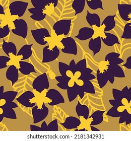 Beautiful floral pattern. Vintage template for fashion prints.