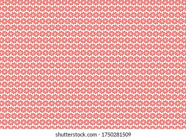 Beautiful floral pattern in warm colour 