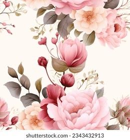 Beautiful floral patterns seamless design