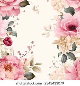 Beautiful floral patterns seamless design