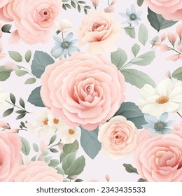 Beautiful floral patterns seamless design