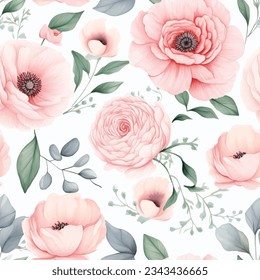 Beautiful floral patterns seamless design