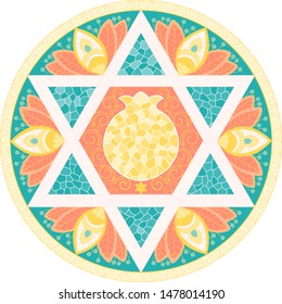 213 Pomegranate mandala Stock Illustrations, Images & Vectors ...