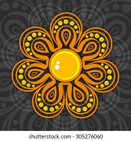 Beautiful floral rakhi design for Indian festival Rakshabandhan