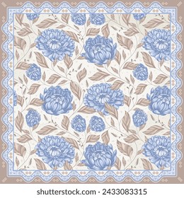 beautiful floral scarf design 8
