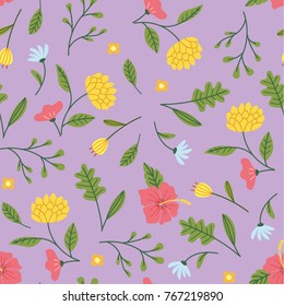 Beautiful floral seamless background