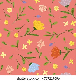 Beautiful floral seamless background