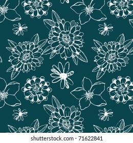 beautiful floral seamless pattern