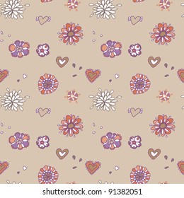 beautiful floral seamless pattern