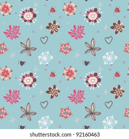 beautiful floral seamless pattern