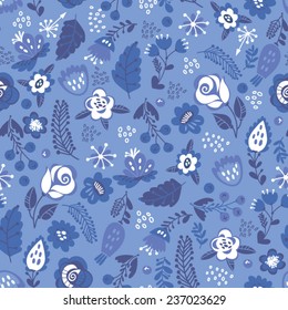 Beautiful floral seamless pattern. Bright illustration, can be used for creating card, invitation card for wedding,wallpaper and textile.