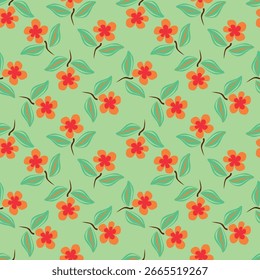 Belo padrão floral sem emenda. Ilustração brilhante, pode ser usado para criar cartão, cartão de convite para casamento, papel de parede e têxtil
