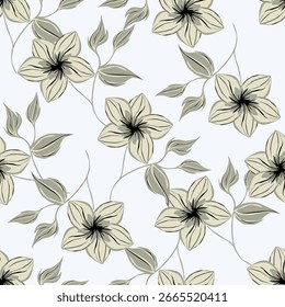 Beautiful floral seamless pattern. Bright illustration, can be used for creating card, invitation card for wedding,wallpaper and textile
