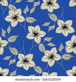 Hermoso patrón floral sin fisuras. Ilustración brillante, se puede utilizar para crear la tarjeta, la tarjeta de la invitación para la boda, el Fondo de pantalla y la materia textil