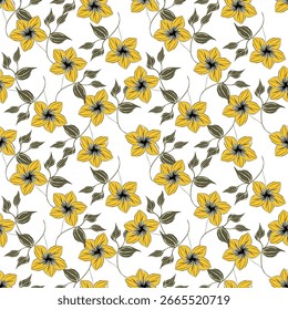Beautiful floral seamless pattern. Bright illustration, can be used for creating card, invitation card for wedding,wallpaper and textile