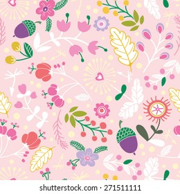 Beautiful floral seamless pattern. Bright illustration, can be used for creating card, invitation card for wedding,wallpaper and textile.
