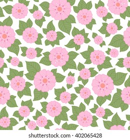 Beautiful floral seamless pattern. Bright illustration, can be used for creating card, invitation card for wedding,wallpaper and textile.