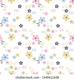 Beautiful floral seamless pattern design repeat