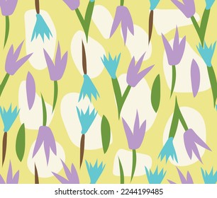 beautiful floral seamless pattern design